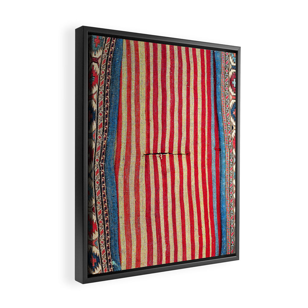 Shahsavan  Antique Azerbaijan Persian Khorjin Print Framed Canvas Print Gallery Image 2