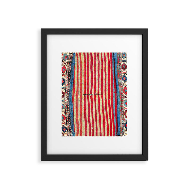 Shahsavan  Antique Azerbaijan Persian Khorjin Print Framed Art Print Gallery Image 4