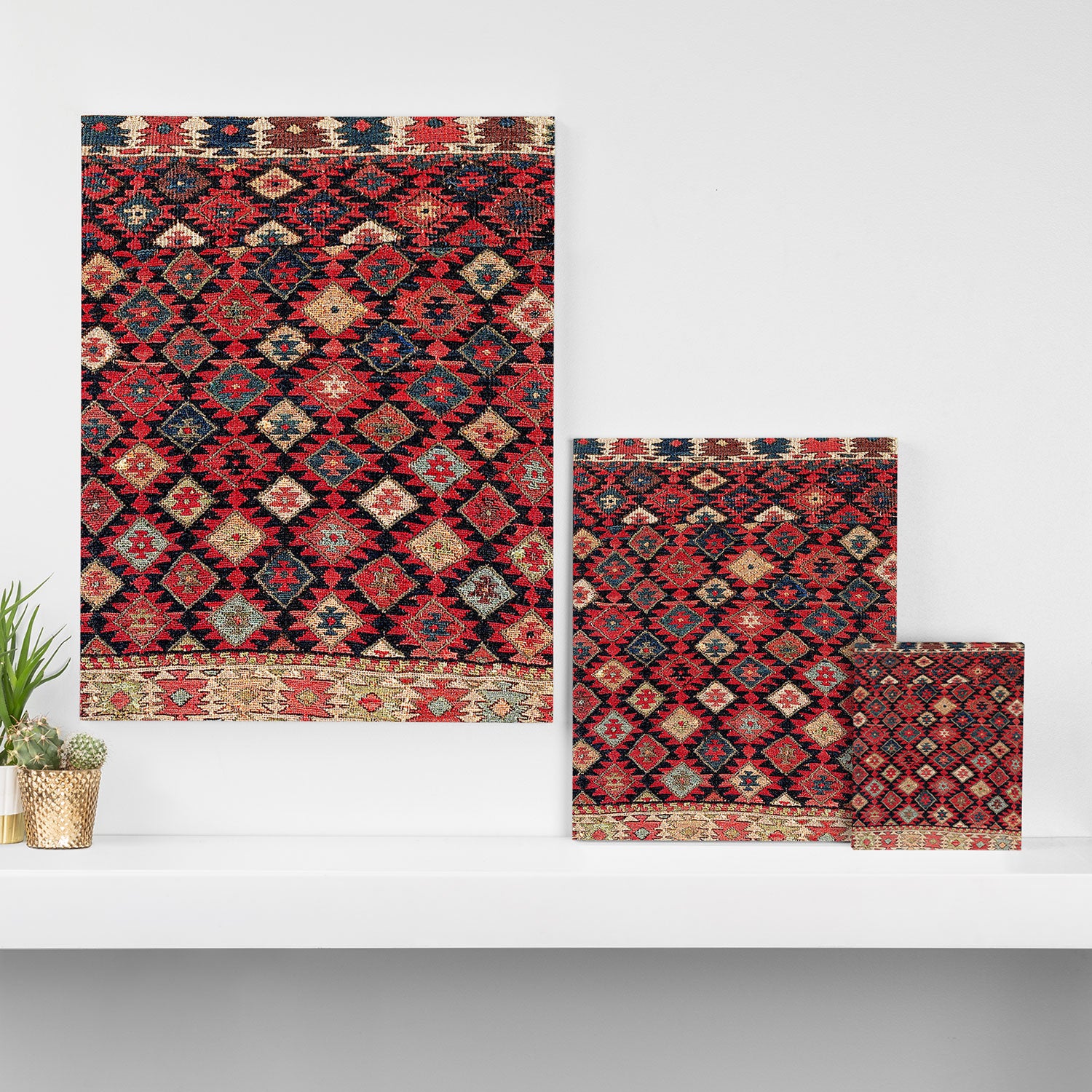 Shahsavan Azerbaijan Northwest Persian Bag Face Print Canvas Print Gallery Image 3