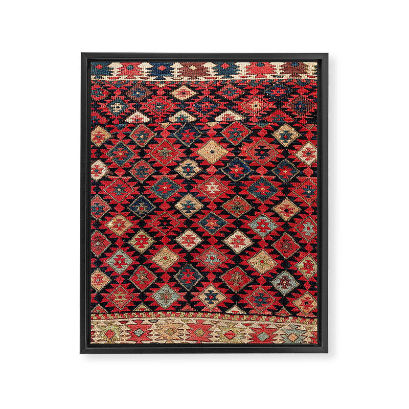 Shahsavan Azerbaijan Northwest Persian Bag Face Print Framed Canvas Print Gallery Image 3