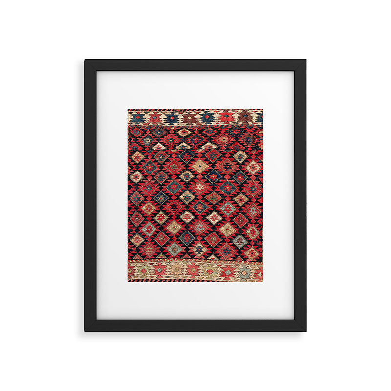 Shahsavan Azerbaijan Northwest Persian Bag Face Print Framed Art Print Gallery Image 6