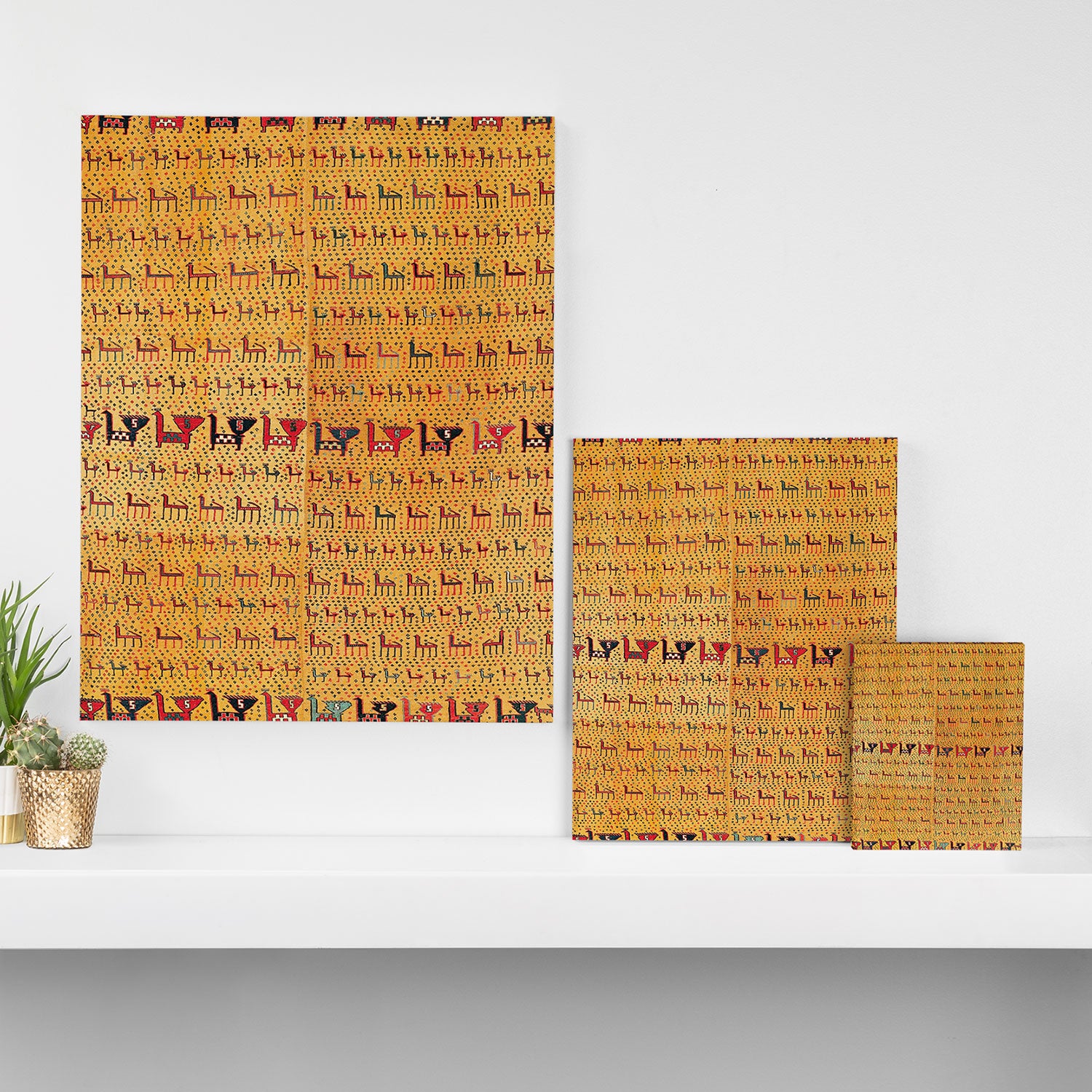 Shahsavan Moghan Southeast Caucasus Flatwoven Cover Print Canvas Print Gallery Image 3