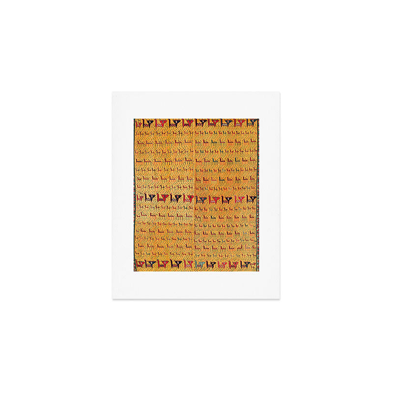 Shahsavan Moghan Southeast Caucasus Flatwoven Cover Print Art Print Gallery Image 1