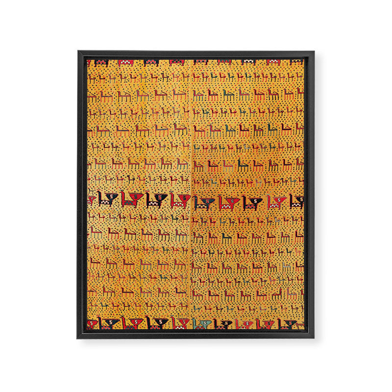 Shahsavan Moghan Southeast Caucasus Flatwoven Cover Print Framed Canvas Print Gallery Image 3