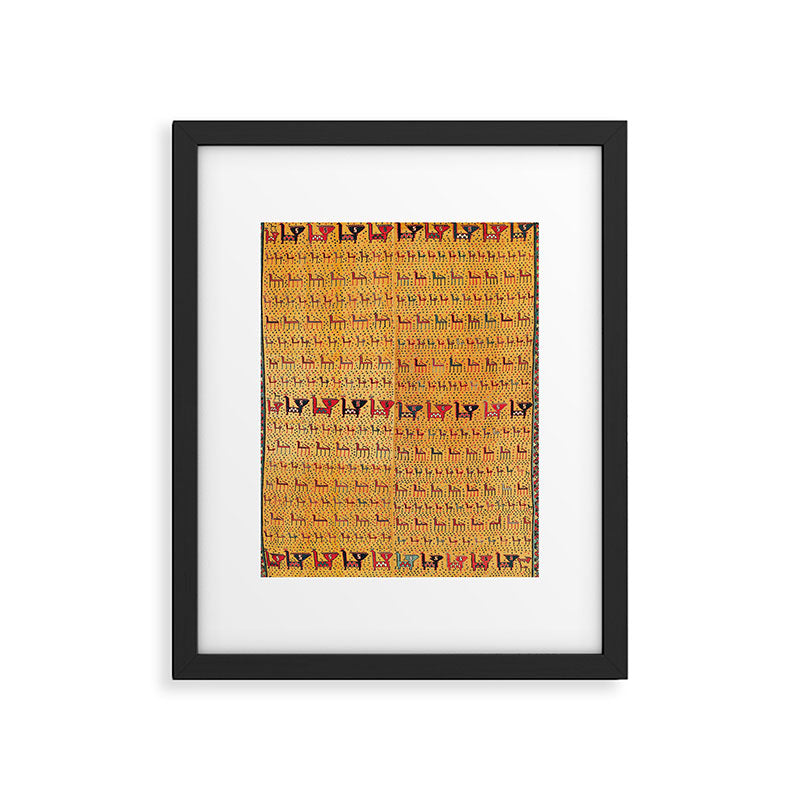 Shahsavan Moghan Southeast Caucasus Flatwoven Cover Print Framed Art Print Gallery Image 4