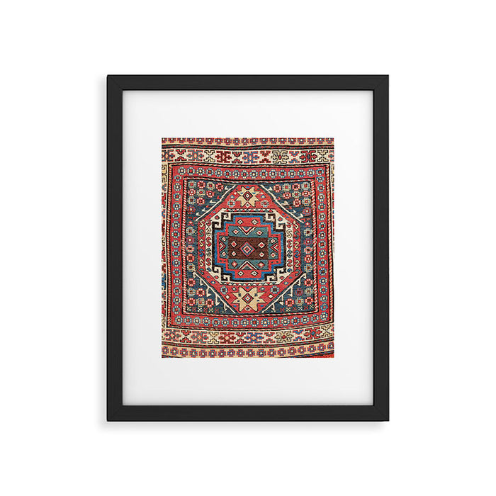 Shahsavan Sumakh Azerbaijan Northwest Persian Bag Print Framed Art Print Gallery Image 1