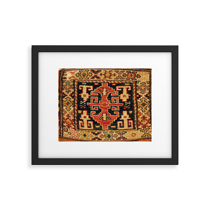 Shahsavan Sumakh Northwest Persian Azerbaijan Bag Print Framed Art Print Gallery Image 1
