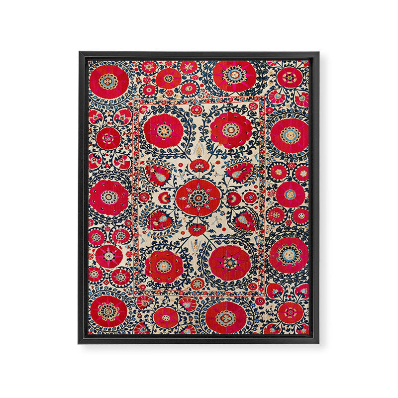 Shakhrisyabz Bokhara Uzbekistan Silk Embroidery Print Framed Canvas Print Gallery Image 3