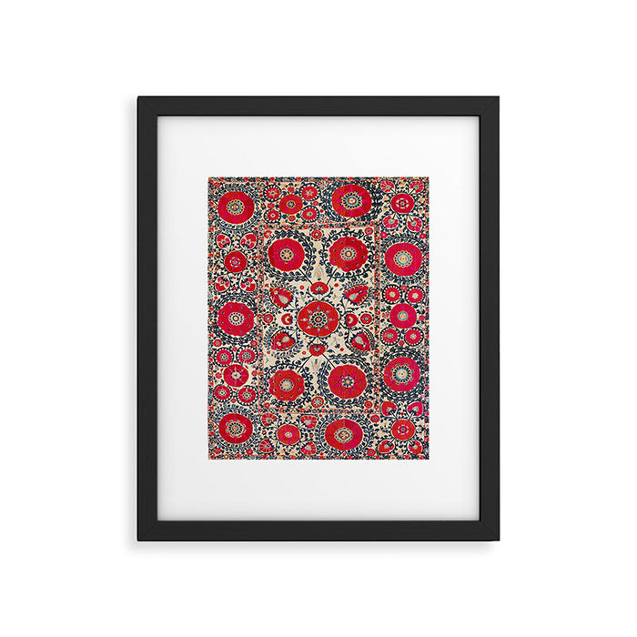 Shakhrisyabz Bokhara Uzbekistan Silk Embroidery Print Framed Art Print Gallery Image 1