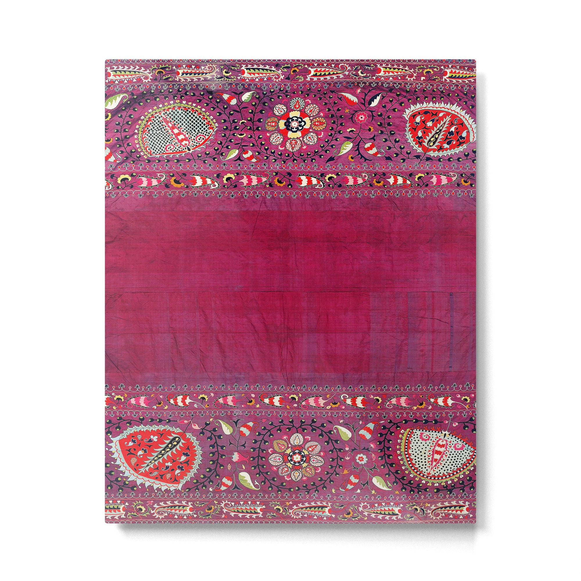 Shakhrisyabz  Southwest Uzbekistan Suzani Embroidery Print Metal Print Gallery Image 4