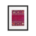 Shakhrisyabz  Southwest Uzbekistan Suzani Embroidery Print Framed Art Print Gallery Image 4