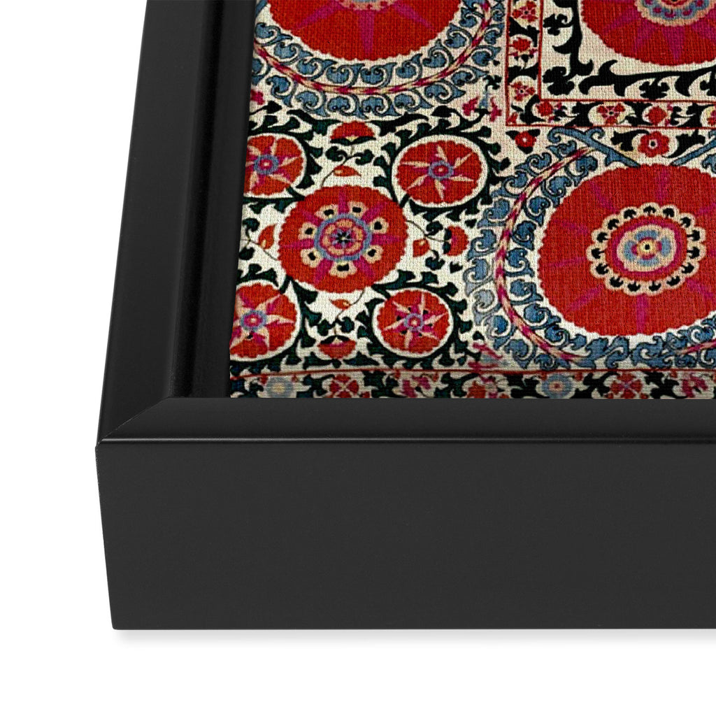 Shakhrisyabz Suzani 19th Century Uzbekistan Embroidery  Framed Canvas Print Gallery Image 3