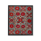 Shakhrisyabz Suzani 19th Century Uzbekistan Embroidery  Framed Canvas Print Gallery Image 3
