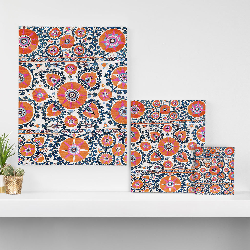 Shakhrisyabz  Suzani  Antique Uzbekistan Print Canvas Print Gallery Image 3