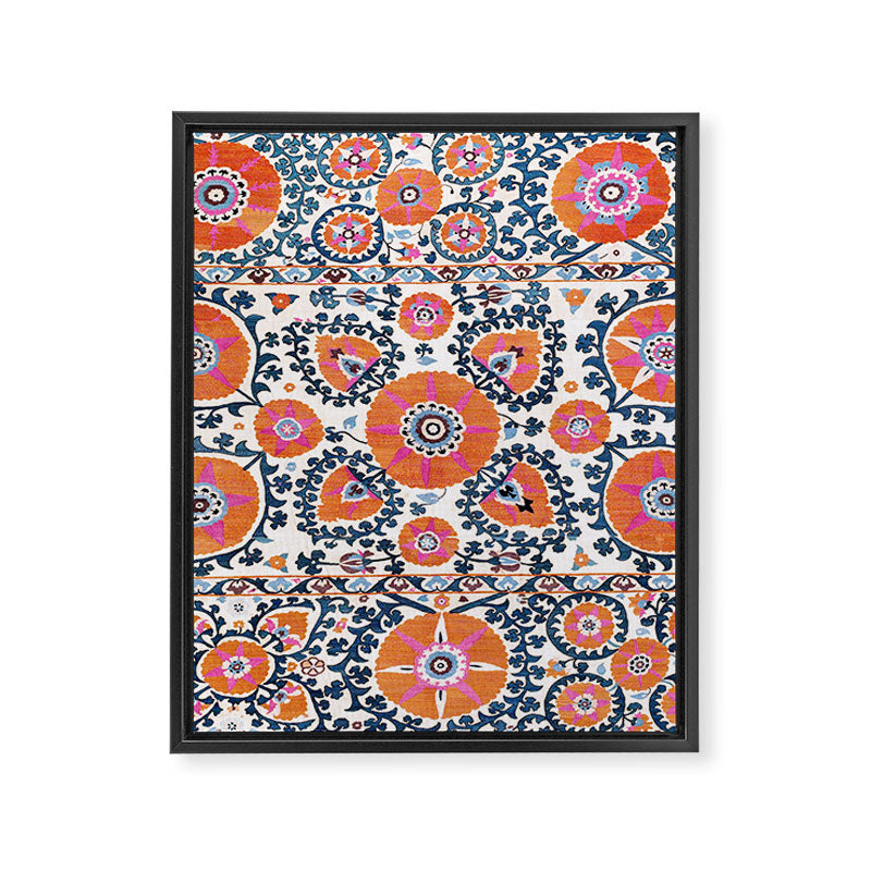 Shakhrisyabz  Suzani  Antique Uzbekistan Print Framed Canvas Print Gallery Image 3