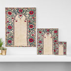 Shakhrisyabz Suzani Joynamoz Uzbekistan Floral Embroidery Print Canvas Print Gallery Image 3