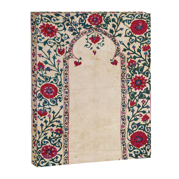 Shakhrisyabz Suzani Joynamoz Uzbekistan Floral Embroidery Print Canvas Print Gallery Image 1