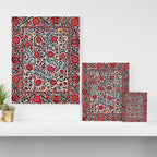 Shakhrisyabz Suzani Southwest Uzbekistan Rug Print Canvas Print Gallery Image 3