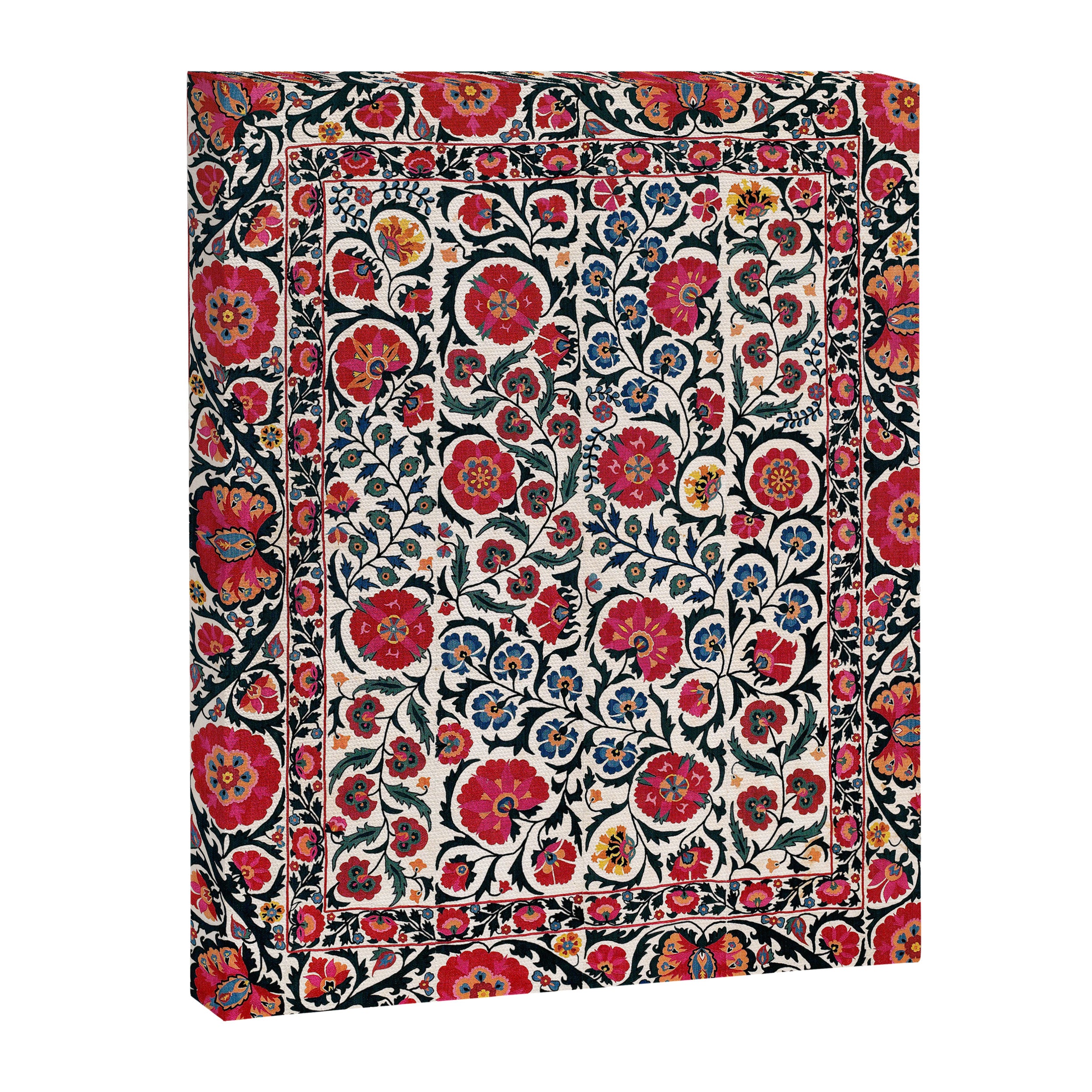 Shakhrisyabz Suzani Southwest Uzbekistan Rug Print Canvas Print Gallery Image 3