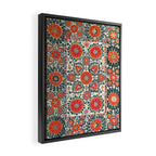 Shakhrisyabz Suzani Uzbek Embroidery Print Framed Canvas Print Gallery Image 2