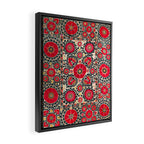 Shakhrisyabz Suzani Uzbek Embroidery Print Framed Canvas Print Gallery Image 2