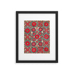 Shakhrisyabz Suzani Uzbek Embroidery Print Framed Art Print Gallery Image 5