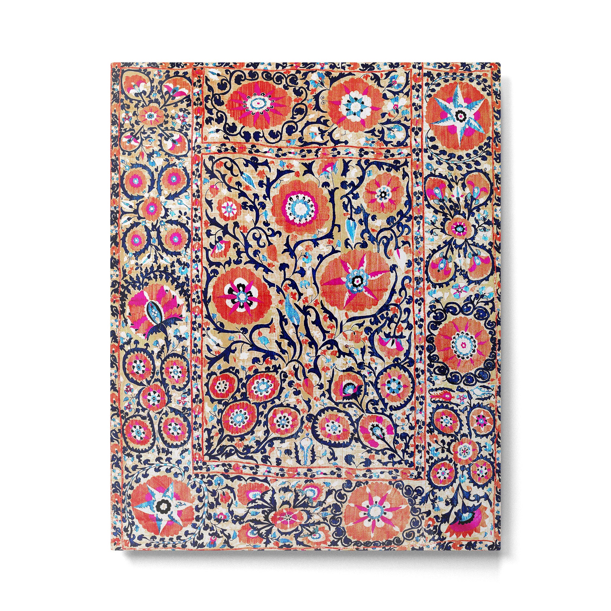 Shakhrisyabz Suzani Uzbek Embroidery Print Metal Print Gallery Image 4