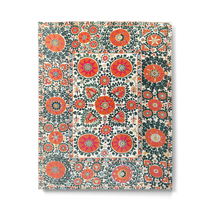 Shakhrisyabz Suzani Uzbek Embroidery Print Metal Print Gallery Image 1