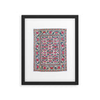 Shakhrisyabz Suzani Uzbekistan Embroidery Print Framed Art Print Gallery Image 5