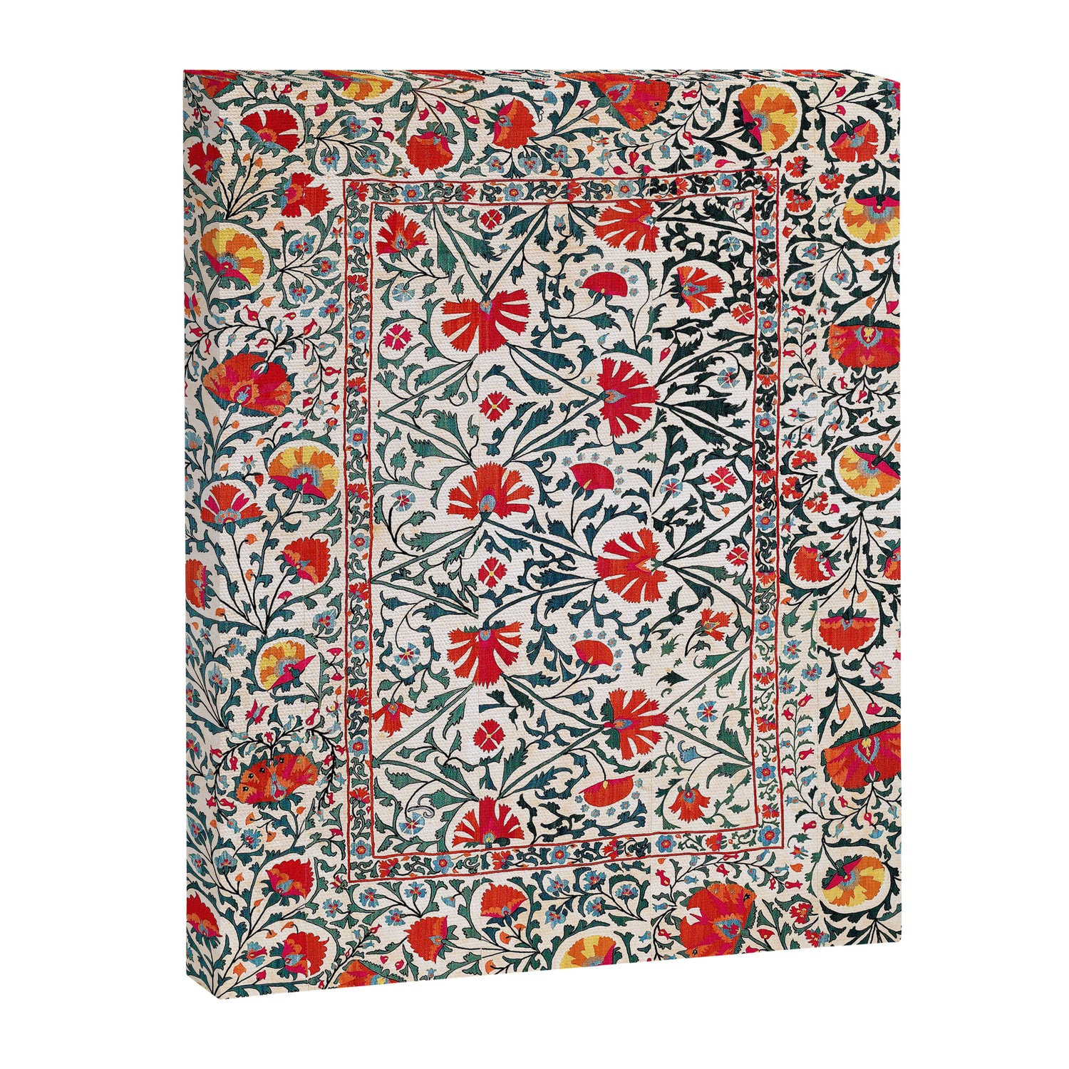 Shakhrisyabz Suzani Uzbekistan Floral Embroidery Print Canvas Print Gallery Image 3