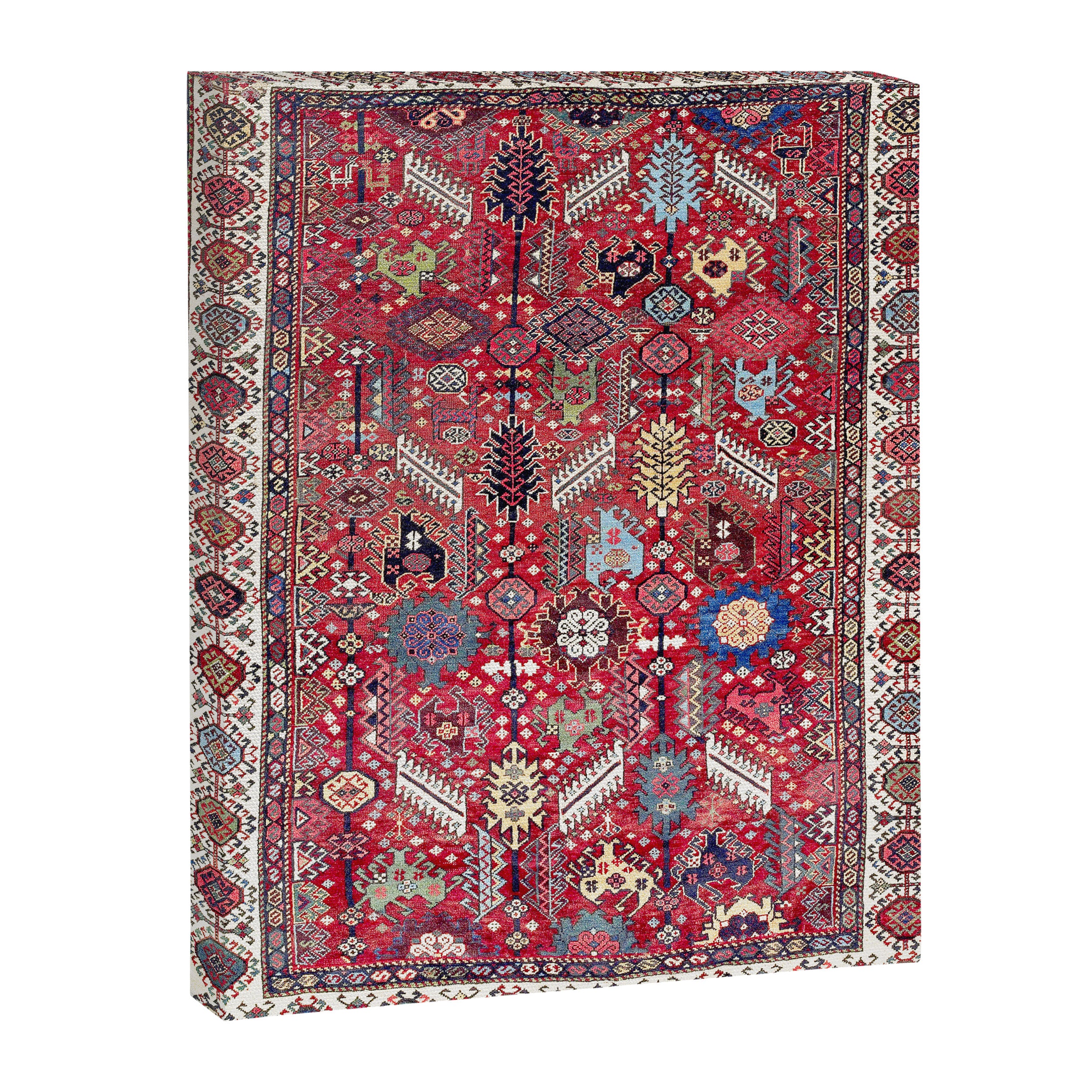 Shekarlu Qashqaâi Fars Southwest Persian Carpet Print Canvas Print Gallery Image 6