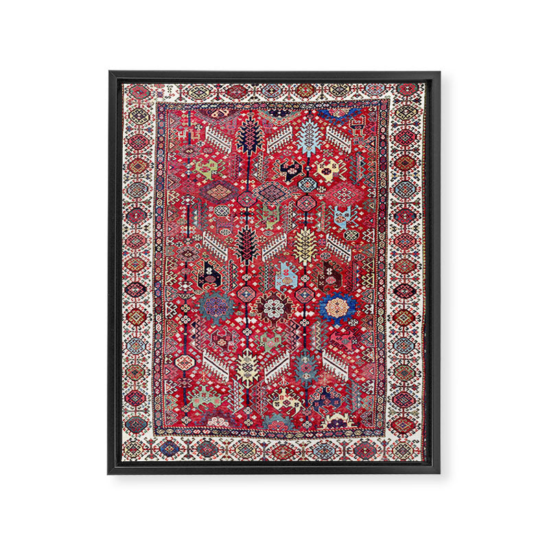 Shekarlu Qashqaâi Fars Southwest Persian Carpet Print Framed Canvas Print Gallery Image 6