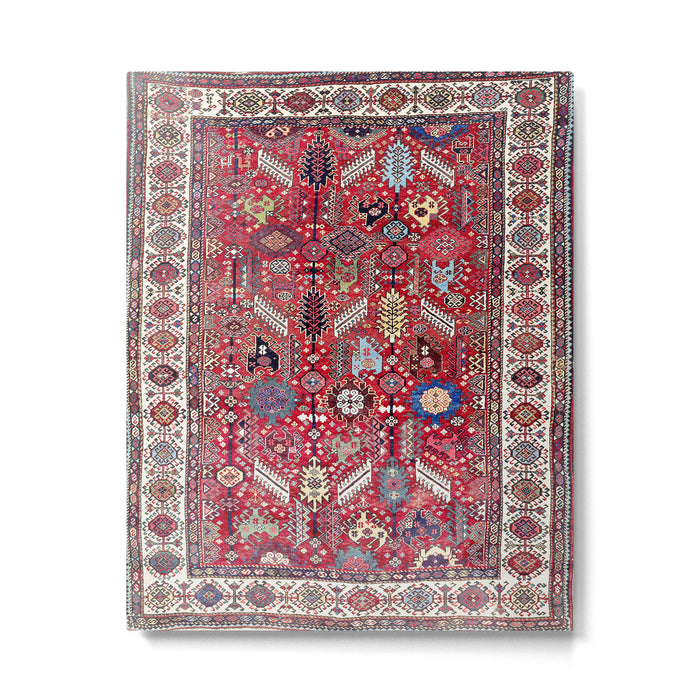 Shekarlu Qashqaâi Fars Southwest Persian Carpet Print Metal Print Gallery Image 1