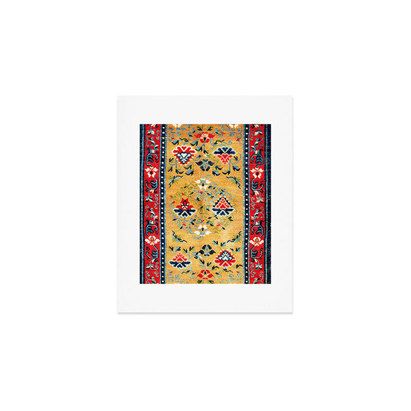 Shigatse Khaden South Tibetan Rug Print Art Print Gallery Image 1
