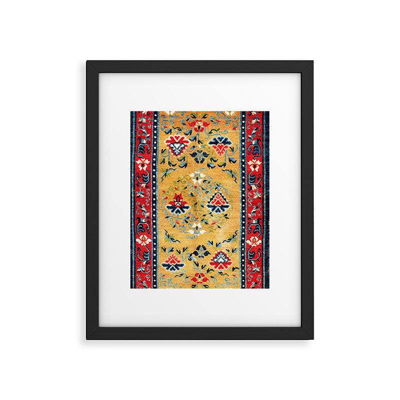 Shigatse Khaden South Tibetan Rug Print Framed Art Print Gallery Image 5