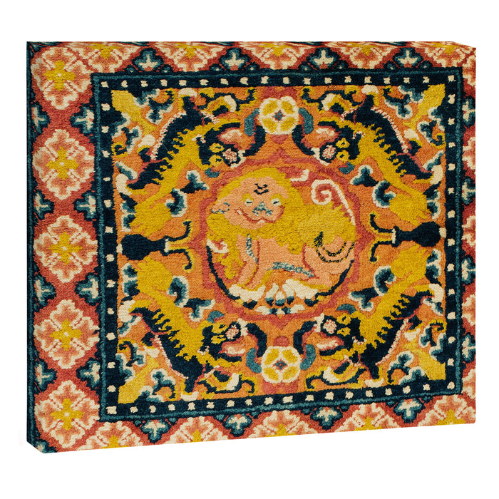 Shigatse Khagangma  Antique Tibetan Seat Mat Print Canvas Print Gallery Image 1