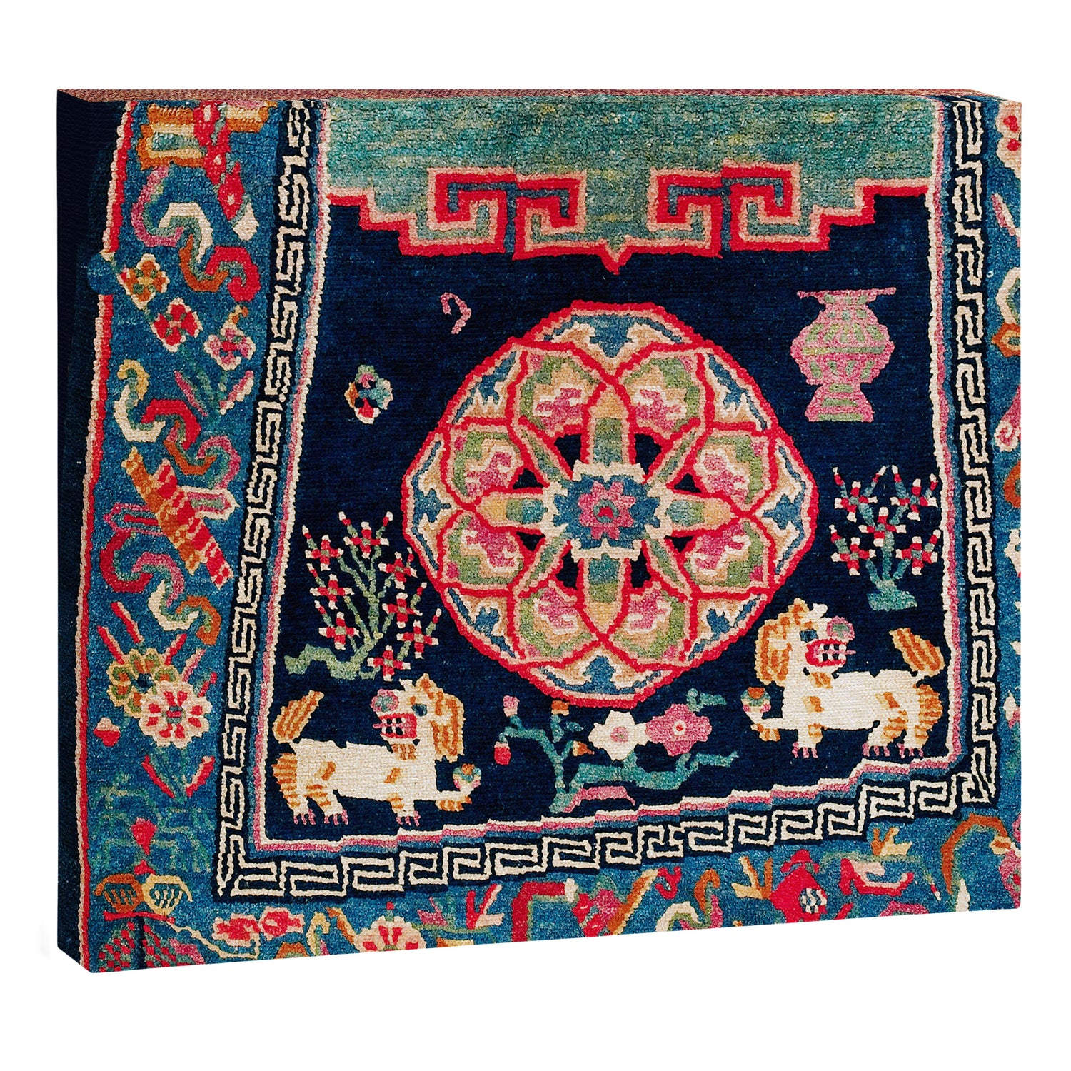 Shigatse Makden South Tibetan Buddhist Saddle Cover Print Canvas Print Gallery Image 3