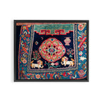 Shigatse Makden South Tibetan Buddhist Saddle Cover Print Framed Canvas Print Gallery Image 3