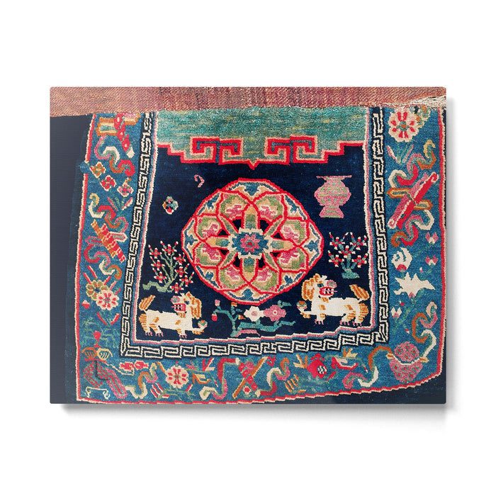 Shigatse Makden South Tibetan Buddhist Saddle Cover Print Metal Print Gallery Image 1