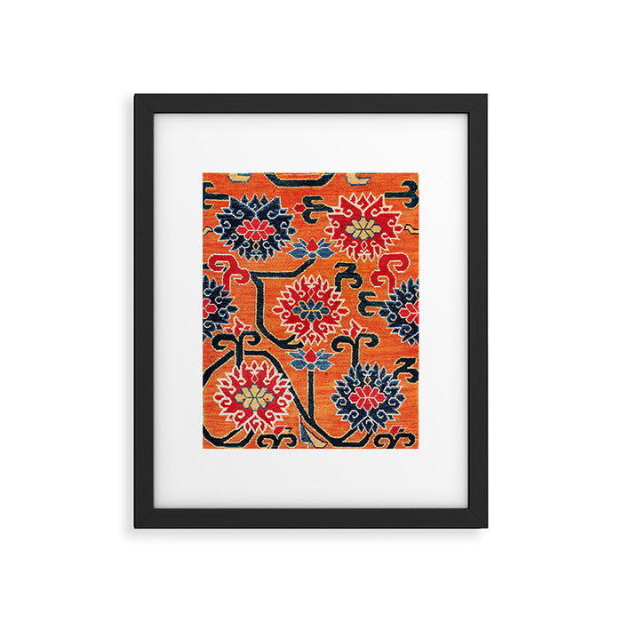 Shigatse South Tibetan Jabuye Rug Print Framed Art Print Gallery Image 1