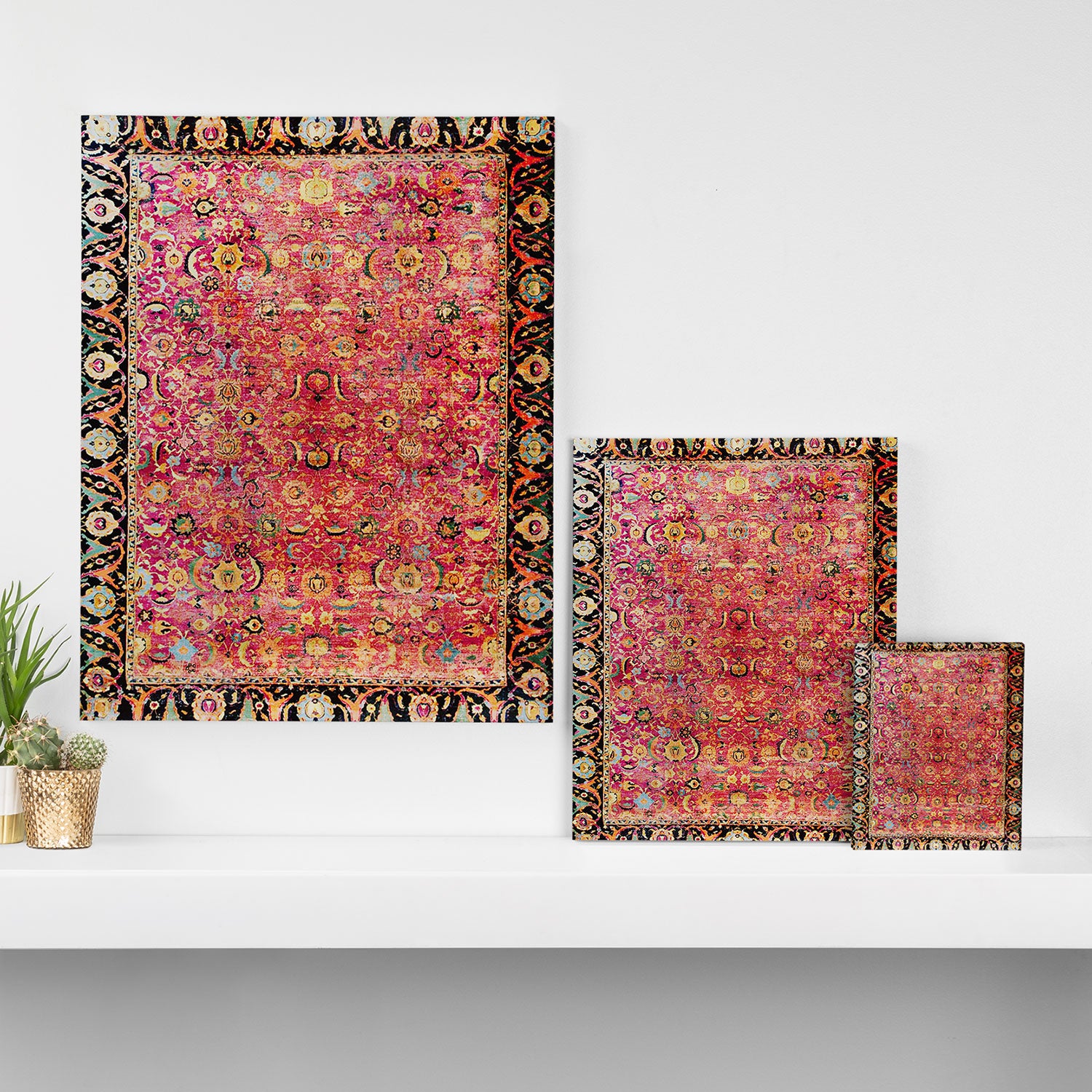 Shirvan Antique Persian Rug Print Canvas Print Gallery Image 3