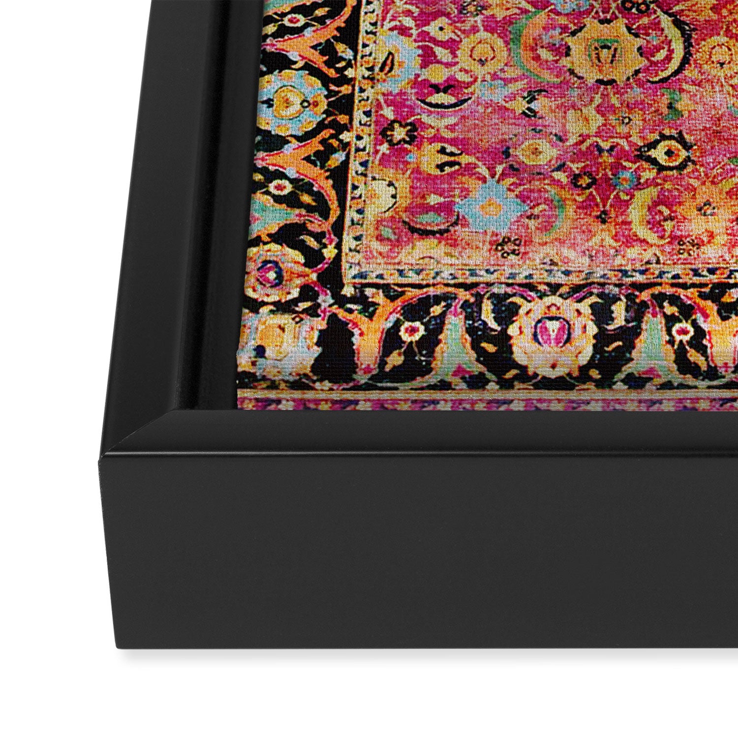 Shirvan Antique Persian Rug Print Framed Canvas Print Gallery Image 3