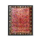 Shirvan Antique Persian Rug Print Framed Canvas Print Gallery Image 3