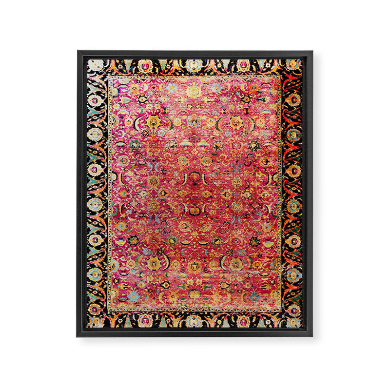Shirvan Antique Persian Rug Print Framed Canvas Print Gallery Image 3