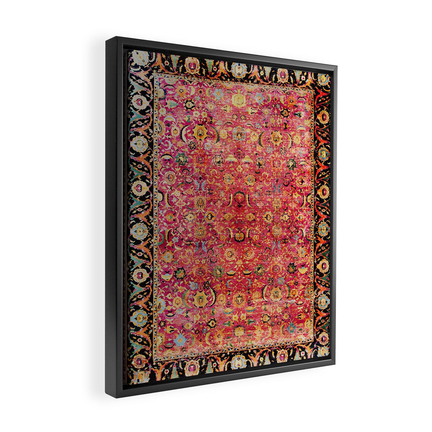 Shirvan Antique Persian Rug Print Framed Canvas Print Gallery Image 2