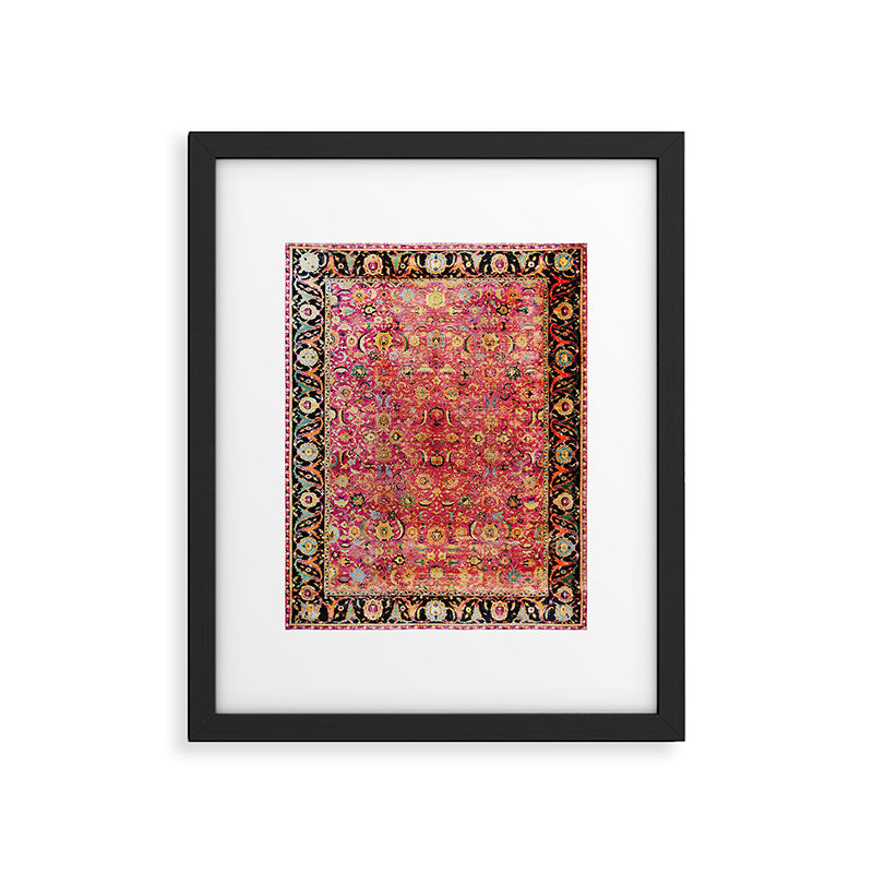 Shirvan Antique Persian Rug Print Framed Art Print Gallery Image 4