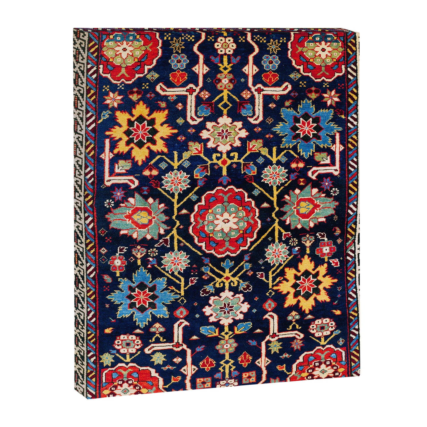 Shirvan Caucasian Afshan Antique Rug Print Canvas Print Gallery Image 3