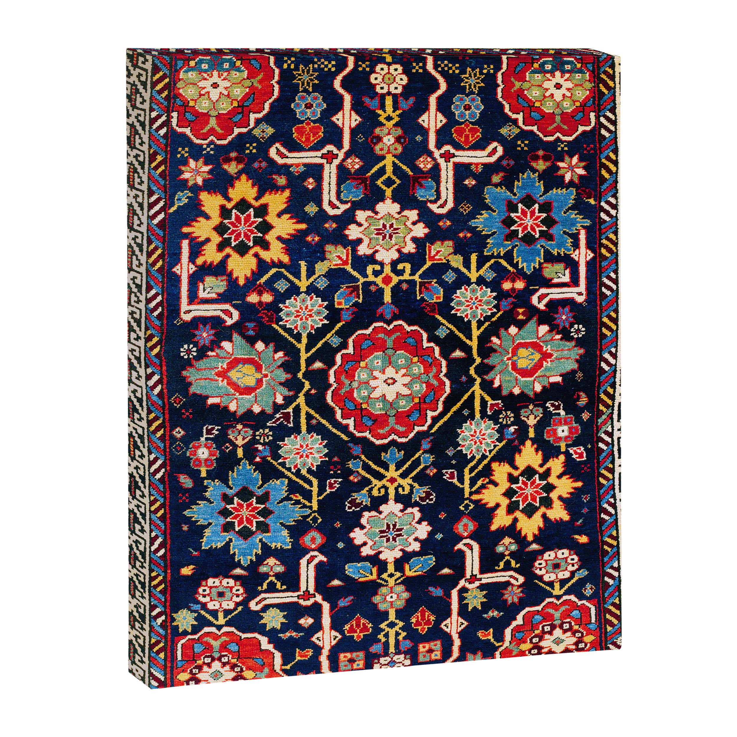 Shirvan Caucasian Afshan Antique Rug Print Canvas Print Gallery Image 3