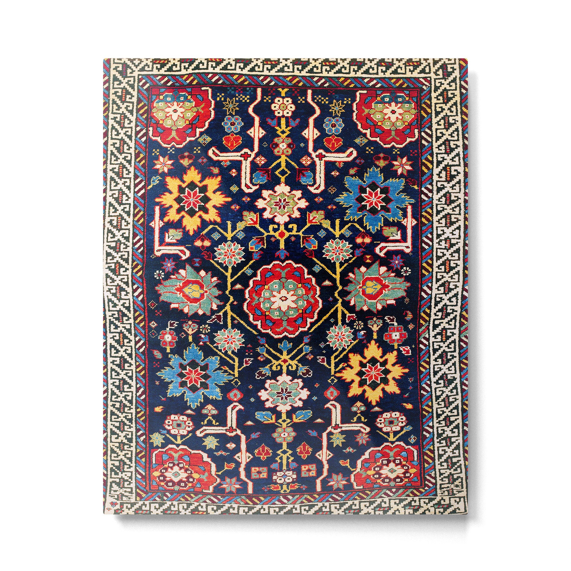 Shirvan Caucasian Afshan Antique Rug Print Metal Print Gallery Image 6