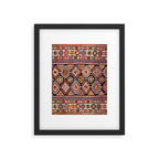 Shirvan East Caucasian Antique Rug Print Framed Art Print Gallery Image 5